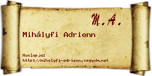 Mihályfi Adrienn névjegykártya